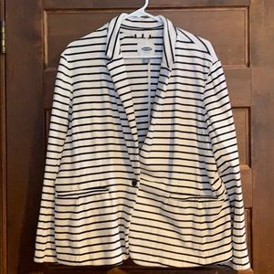 Black & White Stripe Blazer